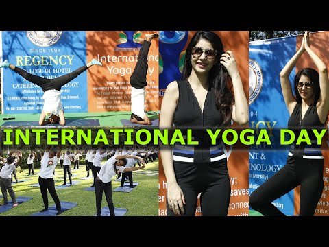REGENCY college of Hotel Management celebrates INTERNATIONAL YOGA DAY @ Jalagam vengalrao park,HYD.