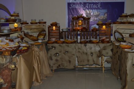 snacks and finger food display of Hotel Management students is best among hotel management institutes in hyderabad snacks and finger food display of Hotel Management students