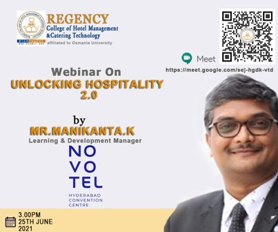 webinar by MANIKANTA AT REGENCY COLLEGE