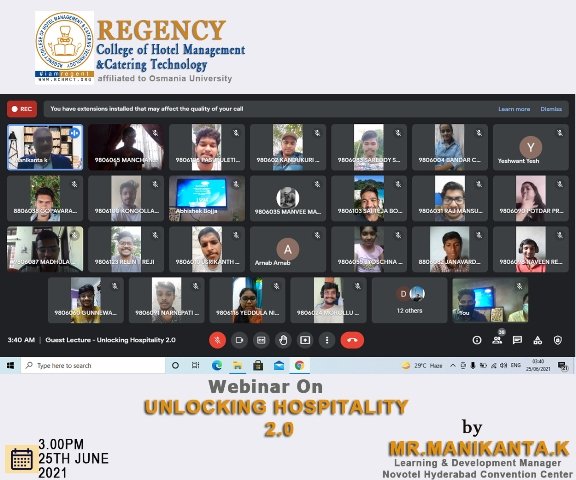 Webinar on Unlocking Hospitality