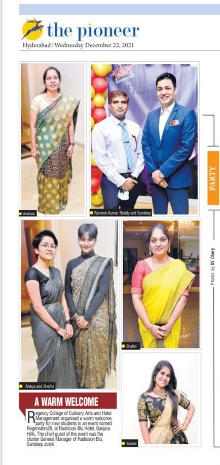 the pioneer e paper abt regency collegfe freshers