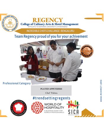 CHEF VISHWA FROM REGENCY COLLEGE