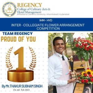 subham from regency college got gold medal